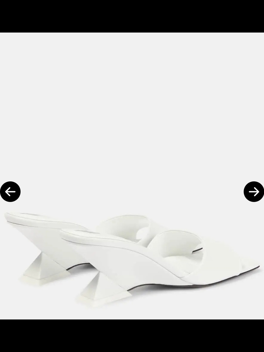 The Attico White Slide Mules - Picture 7 of 17